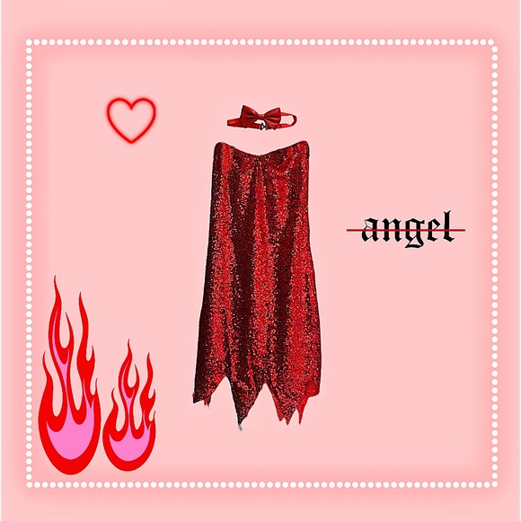 Dresses & Skirts - Sequin Slip Dress x Bow Tie